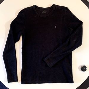 Long sleeve Muse shirt from All Saints in Black
